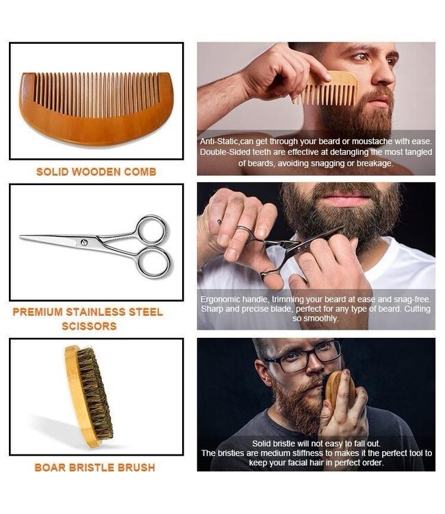 Envisha Beard Grooming Kit Orange Smell
