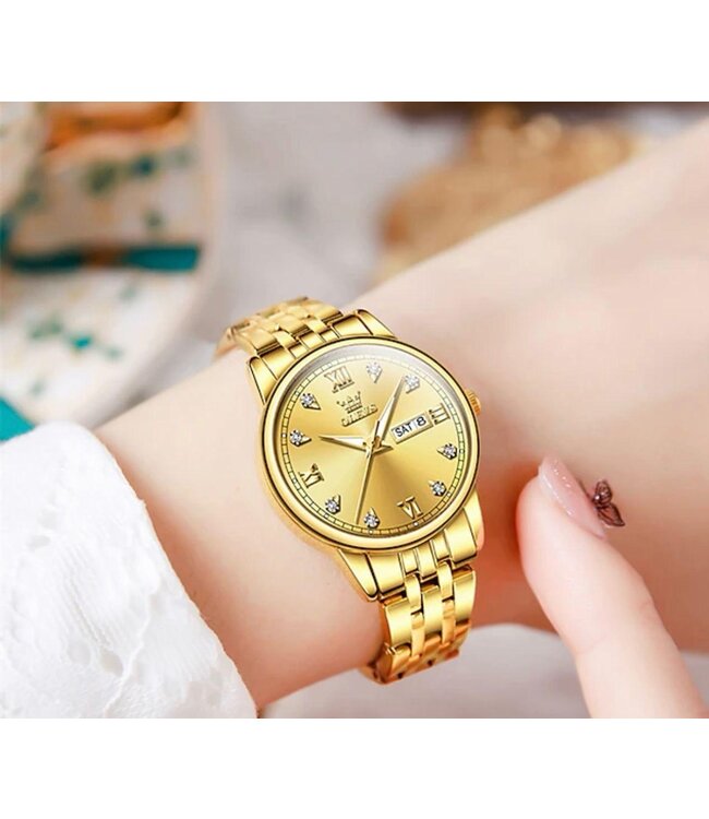 Olevs Luxe Dameshorloge Goud