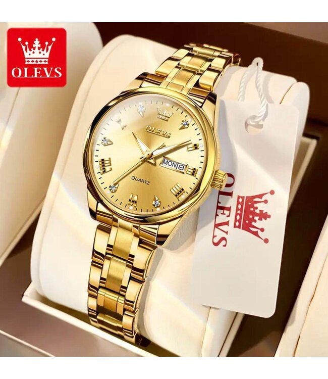 Olevs Luxe Dameshorloge Goud