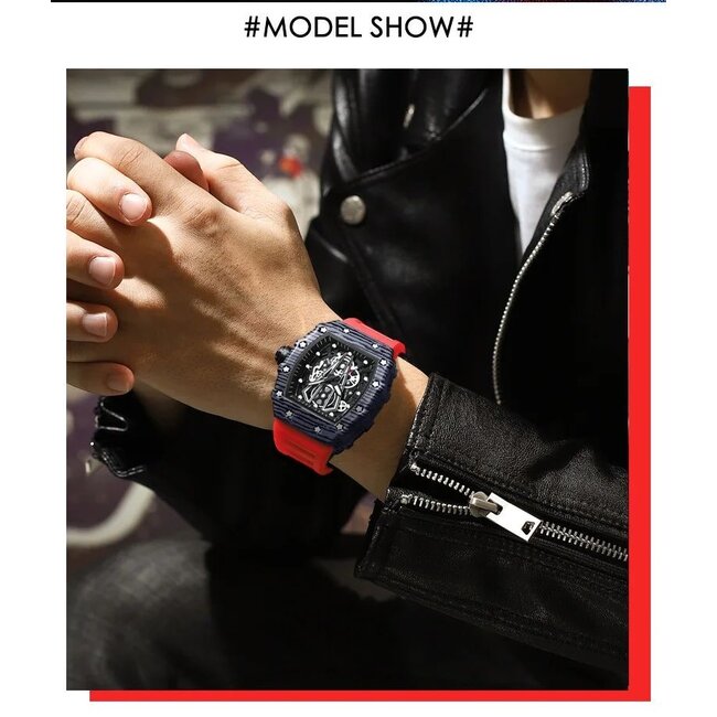 Mpariz Luxe Herenhorloge Rood