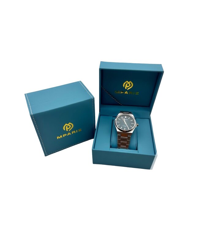 Curren Luxe Herenhorloge Zilver Blauw