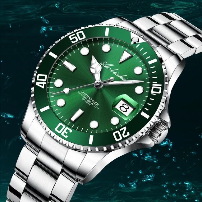 Mpariz Evergreen – herenhorloge met stalen band en sportief design