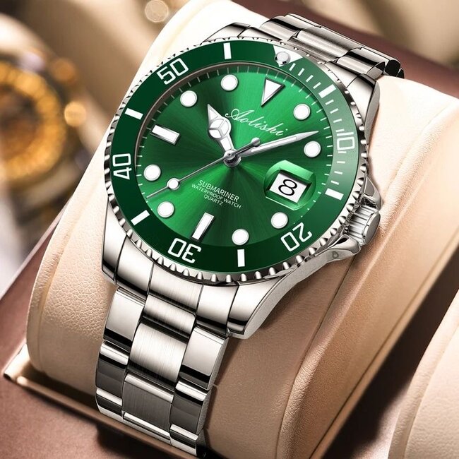 Mpariz Evergreen – herenhorloge met stalen band en sportief design