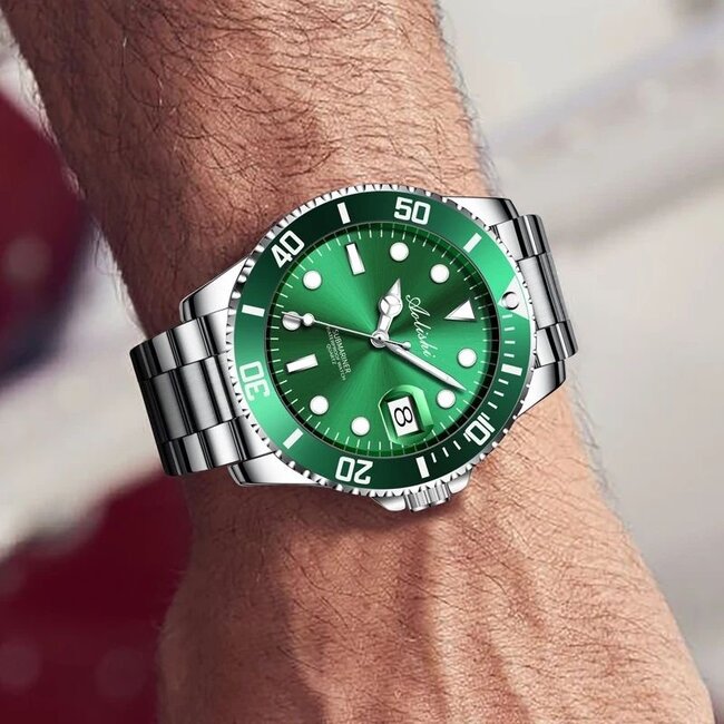 Mpariz Evergreen – herenhorloge met stalen band en sportief design