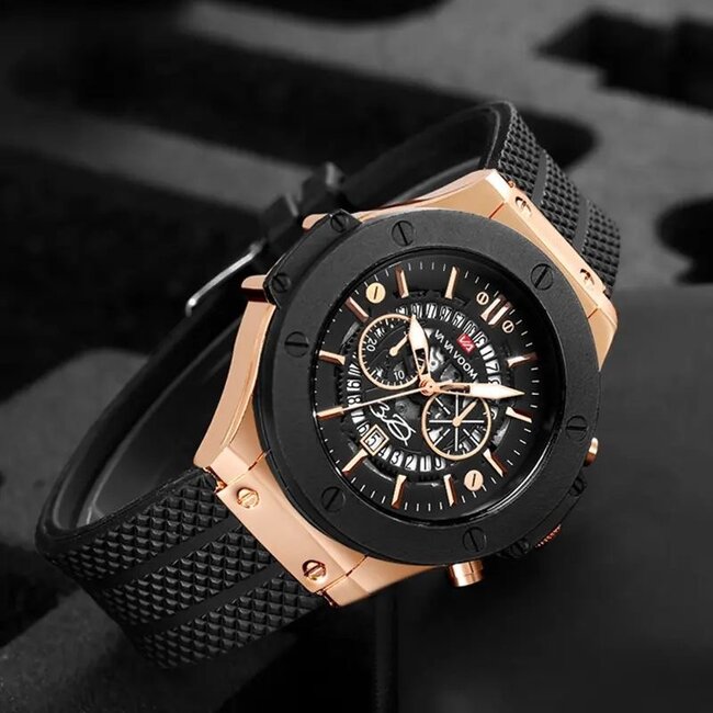 Mpariz Magnus – herenhorloge met rubber band en sportief design