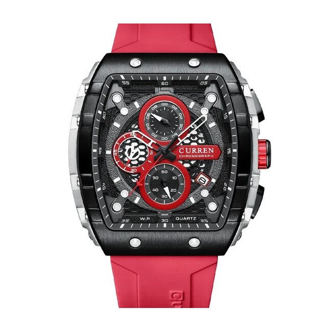 Curren Cyclone – herenhorloge met rubber band en sportief design