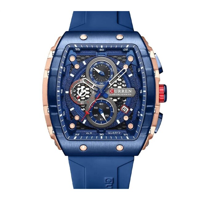 Curren Cyclone – herenhorloge met rubber band en sportief design