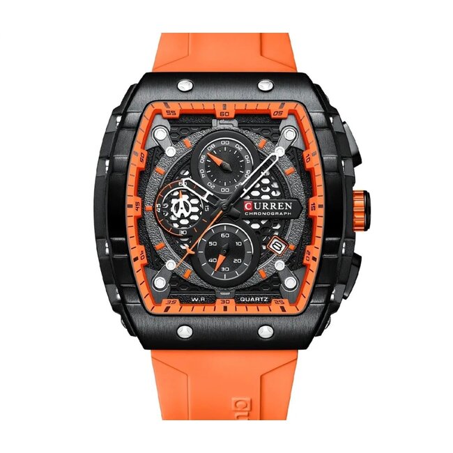 Curren Luxe Herenhorloges ( Zwart/Blauw/Oranje/Baby Blauw/Rood/Wit)