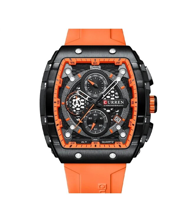 Curren Luxe Herenhorloges ( Zwart/Blauw/Oranje/Baby Blauw/Rood/Wit)