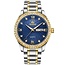 Olevs Luxe Herenhorloge Goud Diamonds (Blauw/Groen)