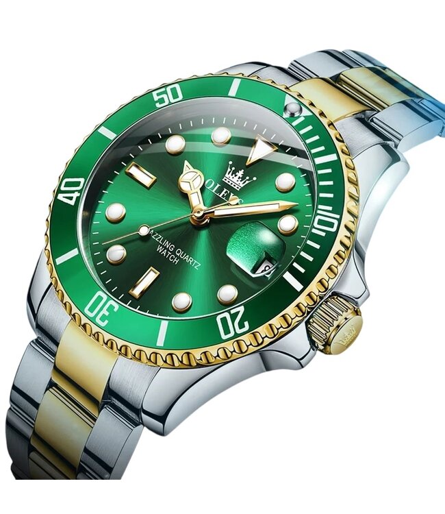 Olevs Luxe Herenhorloge Groen
