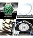 Olevs Luxe Herenhorloge Zilver Goud (Groen/Zwart)