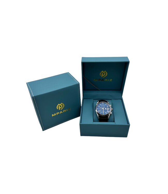 Olevs Luxe herenhorloge  Blauw - Gratis Armband bij elke bestelling (twv €29,95)