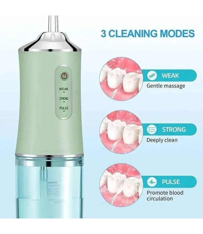 Mpariz Draadloze Water Flosser -  Tandplak Verwijderen - Kleur Zwart