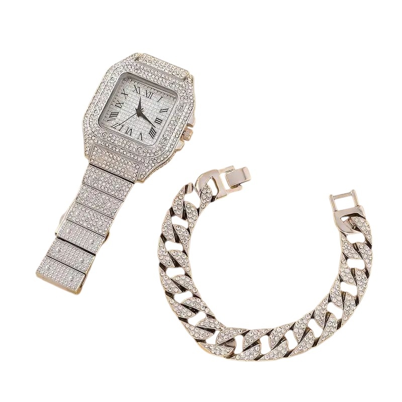 Luxe Horloge Armband Set Diamond Mpariz Arganolie
