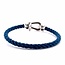Mpariz Luxe Armband Draad Zilver & Blauw RVS