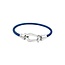 Mpariz Luxe Armband Draad Blauw & Zilver RVS