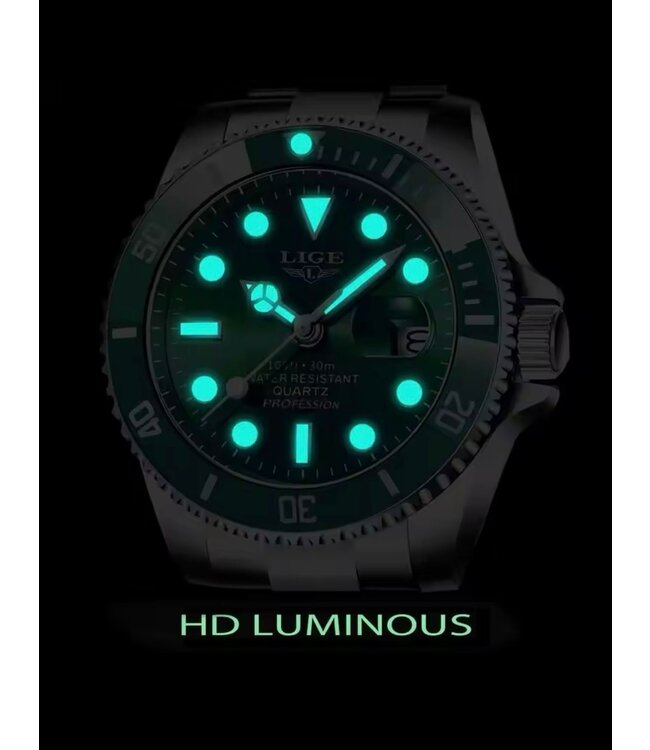 Lige Luxe Herenhorloge  Blauw