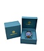 Lige Luxe Herenhorloge  Blauw  - Gratis Armband bij elke bestelling (twv €29,95)