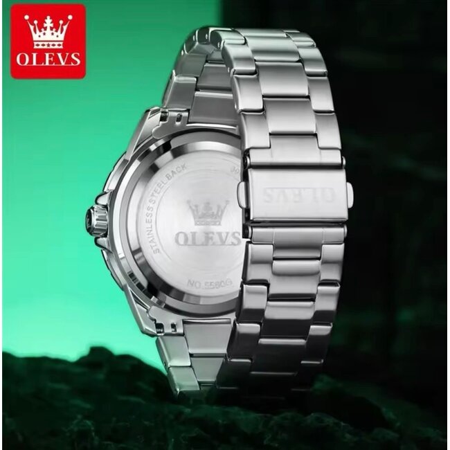 Olevs Verdier – herenhorloge met stalen band en sportief design