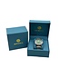 Olevs Luxe Herenhorloge Zilver  Groen - Gratis Armband bij elke bestelling (twv €29,95)