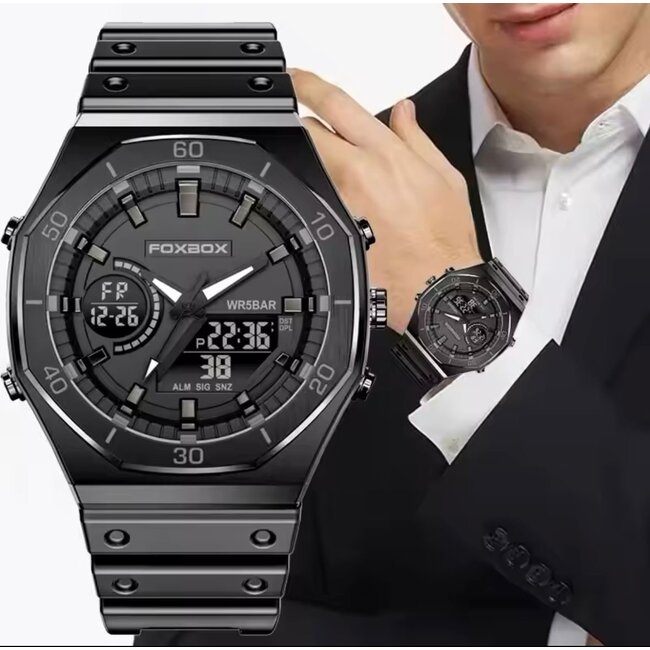 Mpariz  Luxe Herenhorloges   Dubbele Display