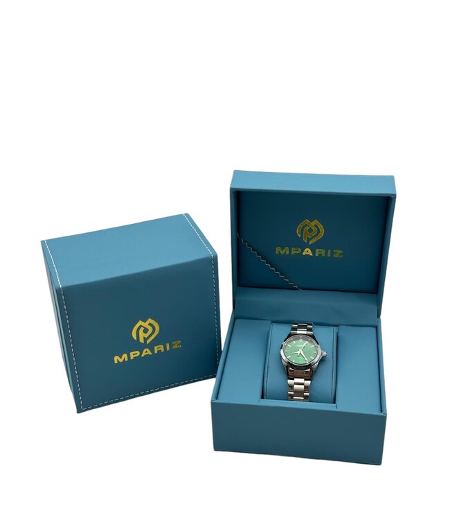Chenxi Vrouwenhorloge Zilver en Groen RVS - Gratis Armband bij elke bestelling (twv €29,95)