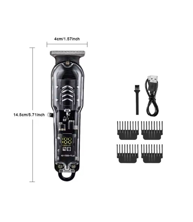 Mpariz Transparant Elektrische Tondeuse
