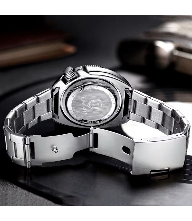 Mpariz Luxe Herenhorloge Zilver  zwart