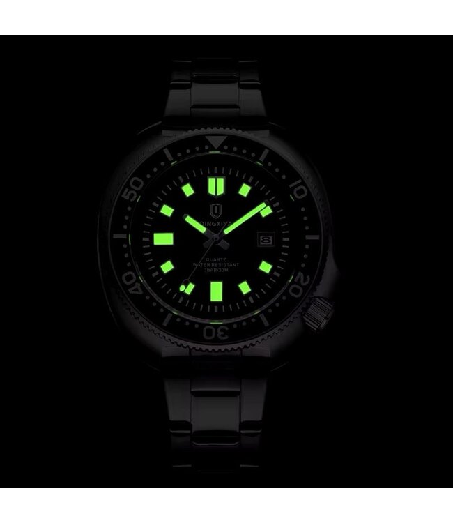 Mpariz Luxe Herenhorloge Zilver  zwart