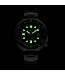 Mpariz Luxe Herenhorloge Zilver  zwart  - Gratis Armband bij elke bestelling (twv €29,95)