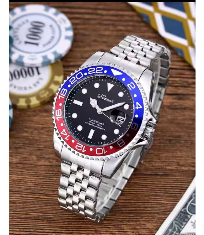 Denvosi Luxe Herenhorloge  Pepsi