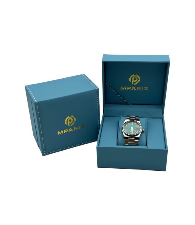 Poedagar Luxe Dameshorloge Zilver  Groen - Gratis Armband bij elke bestelling (twv €29,95)