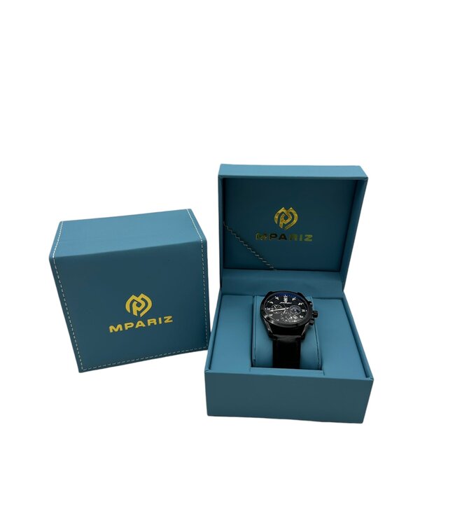 Poedagar Luxe Herenhorloge Zwart  Zwart