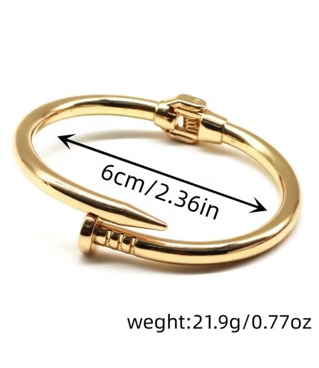 Mpariz Spijker Armband Rosé