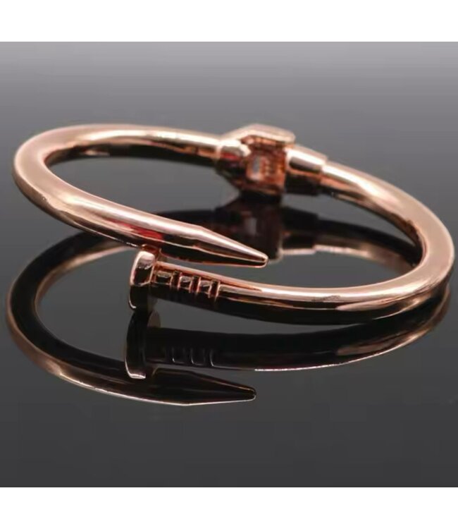 Mpariz Spijker Armband Rosé