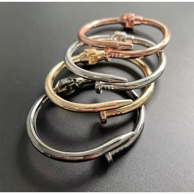 Mpariz Spijker Armband Rosé