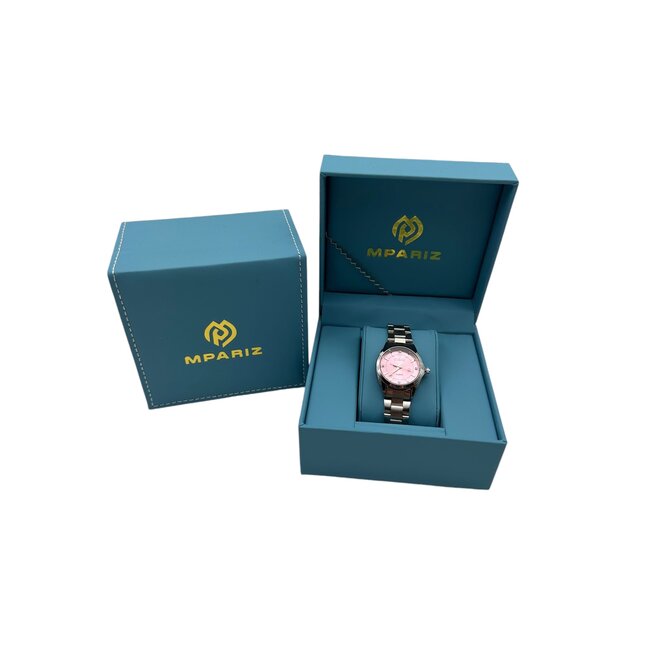 Chenxi Dameshorloge Zilver (Roze/Groen)