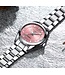 Chenxi Dameshorloge Zilver (Roze/Groen)
