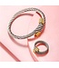 Mpariz Armband Set met Ring - Zilver en Goud