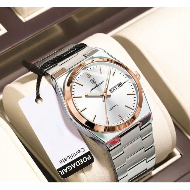 Poedagar Luxe Dameshorloges Rosé