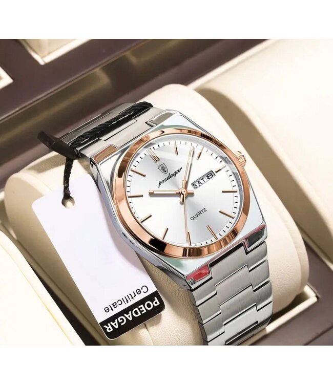 Poedagar Luxe Dameshorloges Rosé