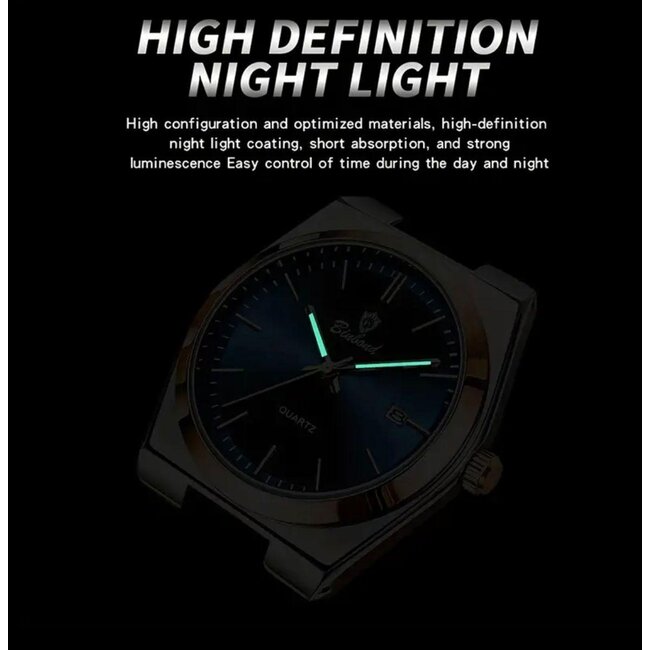 Poedagar Élan – herenhorloge met stalen band en minimalistisch design