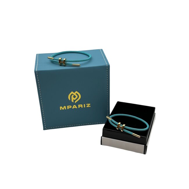 Mpariz  Armband Tiffany Blauw