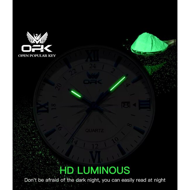 OPK Luxe Herenhorloge Zilver