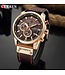 Curren Luxe Herenhorloge    Rosé  Zwart - Gratis Armband bij elke bestelling (twv €29,95)