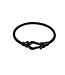 Mpariz Luxe  Armband   Draad Zwart & Zwart RVS