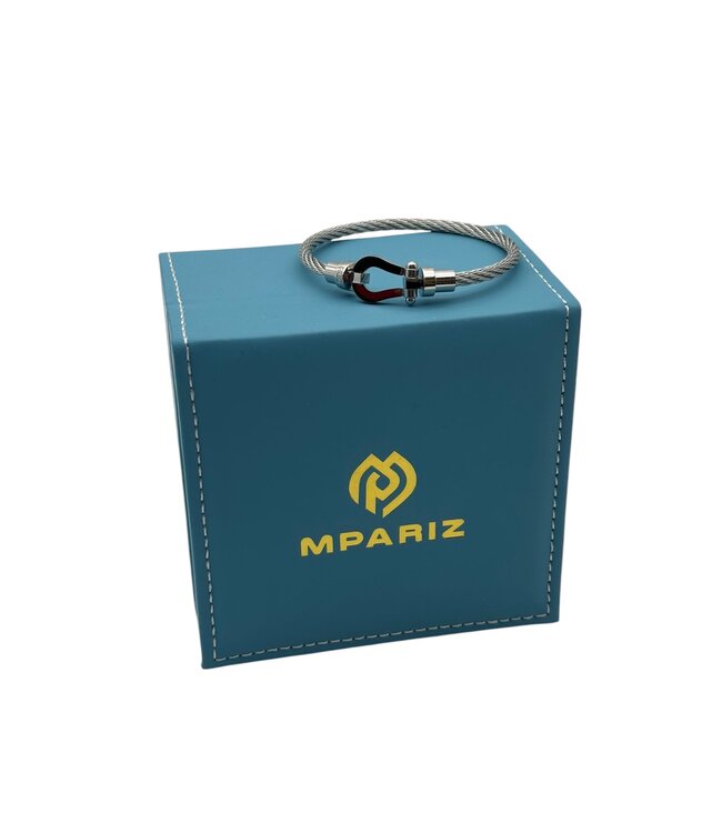 Mpariz Luxe Armband   Draad Zilver & Zilver RVS