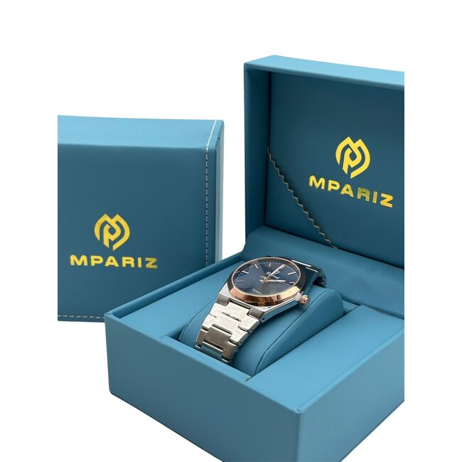 Binbond Luxe  Herenhorloge   Rosé  Blauw