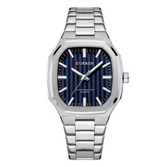 Curren Luxe Herenhorloges Zilver (Blauw/Zwart/Goud)